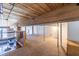 Carpeted loft area with exposed beams and a partial view of the living room below at 170 Boulevard Se # 421 H, Atlanta, GA 30312