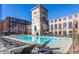 Community pool and chairs with a view of the historical building behind it at 170 Boulevard Se # 421 H, Atlanta, GA 30312