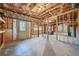 Unfinished basement with exposed ceiling and concrete flooring at 2051 E Piedmont Rd, Marietta, GA 30062