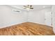 Empty bedroom with ceiling fan, recessed lights, and a window at 793 Joseph E Boone Nw Blvd, Atlanta, GA 30314