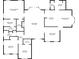 Detailed floor plan showcasing the layout of bedrooms, bathrooms, kitchen, and living areas with dimensions at 2000 Mcconnell Rd, Grayson, GA 30017
