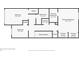 Detailed floor plan showcasing the layout of the bedrooms, bathrooms, and living spaces at 2459 Cedar Canyon Se Ct, Marietta, GA 30067