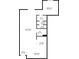 Layout of floor plan showing living room, dining area, kitchen, and bedroom at 1846 Liberty Ln, Roswell, GA 30075