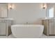 Modern bathroom with a soaking tub and double vanity at 6596 Aria Village Dr # 642, Atlanta, GA 30328