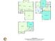 Complete layout of all three floors: basement, first floor, and second floor of property at 6739 Encore Blvd, Atlanta, GA 30328