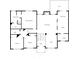 The floorplan for the second floor shows an open layout with distinct areas for bedrooms, living, kitchen and dining at 174 Whetstone Way, Villa Rica, GA 30180