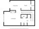 Second floor plan displaying living room, kitchen, dining, and hall; meticulously designed for comfortable living at 407 The Crossings Ln, Woodstock, GA 30189
