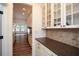 Kitchen featuring granite countertops and white cabinets at 110 Mountain Laurel Ct, Canton, GA 30114