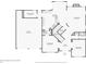 A detailed floor plan showing the layout of the home's first floor, including the kitchen and living room at 6230 Hampton Highlands Dr, Cumming, GA 30041