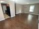 Open-concept living room flowing into the kitchen at 2938 Palm Dr, Atlanta, GA 30344