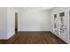 Bedroom with hardwood floors and patio doors to the outdoor deck at 1275 Calhoun Ave, Atlanta, GA 30344