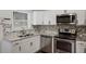 Updated kitchen featuring stainless appliances, granite counters, and white cabinetry at 1275 Calhoun Ave, Atlanta, GA 30344
