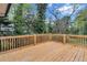 Spacious back deck perfect for outdoor entertaining, surrounded by lush trees at 3632 Glen Mora Drive, Decatur, GA 30032