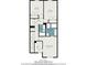 Detailed second floor plan showcasing bedrooms, bathrooms, hall, and walk-in closet layout at 2728 Keystone Gates Ct, Lithonia, GA 30058