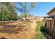 Expansive backyard with mature trees and shrubs, offering a blend of shade and open space at 386 Northdale Ct, Lawrenceville, GA 30046