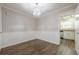 Dining room with stylish lighting and easy access to the kitchen at 1010 Scott Blvd # D8, Decatur, GA 30030