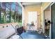 Covered patio with outdoor cooking area, and sliding door access at 417 Ridge Creek Dr, Clarkston, GA 30021