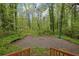 Backyard features patio area at 1513 Spruce Ridge Way, Stone Mountain, GA 30083