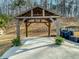 Covered gazebo with architectural design, perfect for outdoor gatherings, surrounded by lush greenery at 1763 Emerald Dr, Jonesboro, GA 30236