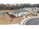 Beautiful exterior view of a two-story home near community amenities, landscaping, and sidewalks at 3739 Silvery Way, Powder Springs, GA 30127