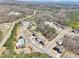 Zoomed aerial view highlights home's prime location within a charming, Gathering-friendly neighborhood at 110 Canyon Ridge Trl, Canton, GA 30114