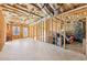Unfinished basement with exposed framing and mechanical systems offering potential for customization and storage at 110 Canyon Ridge Trl, Canton, GA 30114