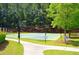 Enjoy a friendly game on the community basketball court surrounded by green grass and mature trees at 172 Knightwood Point, Acworth, GA 30101