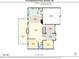 First floor plan featuring an office, living room, dining room, kitchen, and garage at 172 Knightwood Point, Acworth, GA 30101