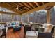 Covered patio with ample seating, perfect for enjoying nature views and outdoor relaxation at 172 Knightwood Point, Acworth, GA 30101