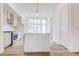 A bright, modern kitchen has stainless appliances and a large island, great for entertaining at 1239 Chelsea Nw Cir, Atlanta, GA 30318