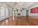 Open living room with fireplace, bright windows, and spacious layout at 2504 Loch View Sw Ct, Conyers, GA 30094