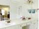 Bright and airy bathroom with a double sink vanity, a large mirror, and neutral wall colors at 179 Hunters Crk, Dallas, GA 30157