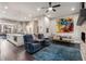 Bright living area with open concept to the kitchen, comfortable seating, and modern decor at 103 Birch St, Decatur, GA 30030