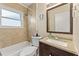 Cozy bathroom with tiled shower and vanity at 1277 Mcpherson Se Ave, Atlanta, GA 30316