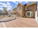 Spacious backyard with a large wooden deck at 3655 Autumn Ridge Pkwy, Marietta, GA 30066