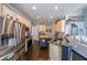 Well-equipped kitchen featuring stainless steel appliances and wood cabinets at 151 Creek Bank Dr, Acworth, GA 30101
