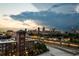Scenic city skyline view featuring buildings, railways, and cloudy sky during sunset at 170 Boulevard Se # H523, Atlanta, GA 30312