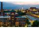 Stunning aerial view of the building at night, highlighting the urban skyline at 170 Boulevard Se # H523, Atlanta, GA 30312