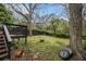 Spacious backyard with a small deck, ideal for relaxation and outdoor activities at 3020 Harold Se Ave, Atlanta, GA 30316