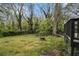 Expansive backyard with lush greenery and a rustic wheelbarrow, offering serene outdoor space at 3020 Harold Se Ave, Atlanta, GA 30316