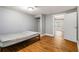 Bedroom with hardwood floors and neutral walls, offering a simple and versatile space at 3020 Harold Se Ave, Atlanta, GA 30316