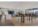 Community amenity space with a kitchenette, lounge, coworking space, and floor-to-ceiling windows at 923 Peachtree Ne St # 930, Atlanta, GA 30309
