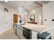Bright kitchen with a large island, built-in oven, and contemporary finishes, perfect for modern living at 923 Peachtree Ne St # 930, Atlanta, GA 30309