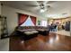 View of the open concept living room and kitchen with hardwood floors and natural light at 2702 Brookefield Nw Ln, Kennesaw, GA 30152