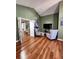 View of the sitting room with neutral paint and hardwood flooring at 2702 Brookefield Nw Ln, Kennesaw, GA 30152