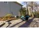 Charming backyard patio with seating and landscaping, ideal for outdoor entertaining and tranquil moments at 633 N Fairfield Dr, Peachtree City, GA 30269