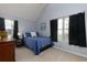 Comfortable bedroom with plush carpet and natural light from two windows at 633 N Fairfield Dr, Peachtree City, GA 30269