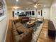 Cozy living room with elegant furnishings and seamless kitchen access at 1027 Goza Rd, Fayetteville, GA 30215