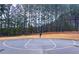 Community basketball court with a hoop and painted lines at 1116 Heatherland Dr, Marietta, GA 30066