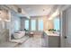 Luxurious primary bathroom features a freestanding tub, dual vanity, and glass shower at 1116 Heatherland Dr, Marietta, GA 30066